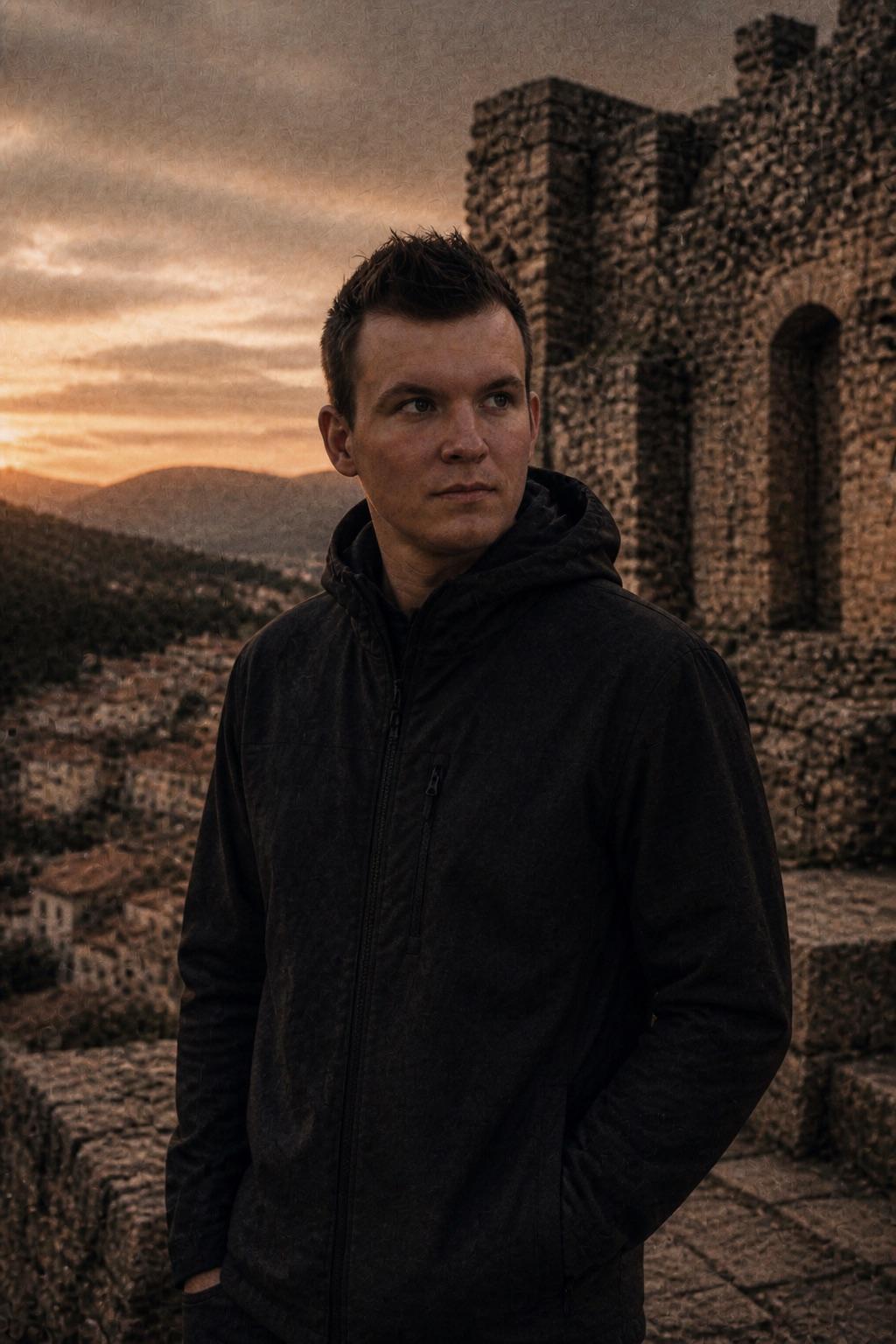 Michael Friedrich. KI-generiertes Porträt, keine Fotografie der genannten Person.